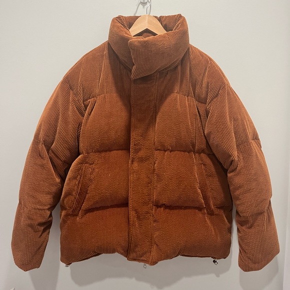 HELMUT Helmut Lang Jackets & Blazers - HELMUT | brown corduroy puffer bomber oversized zip jacket - size medium